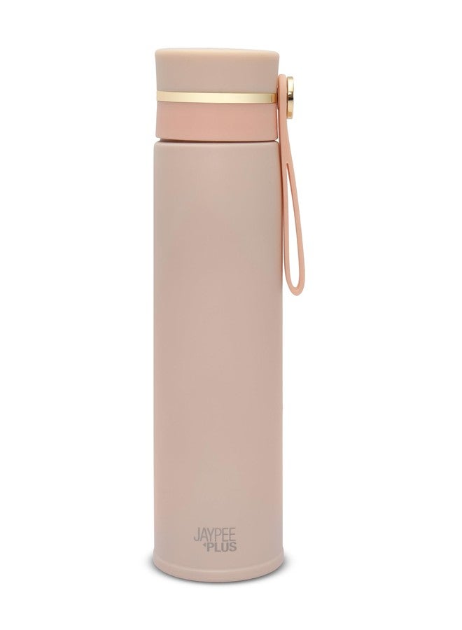 جايبي بلس زجاجة ماء حرارية من الفولاذ المقاوم للصدأ من جاي بي بلس راي، سعة 270 مل | مقاومة للصدأ والتسرب | مثالية للمدرسة والمكتب والسفر - (وردي) - Image 1